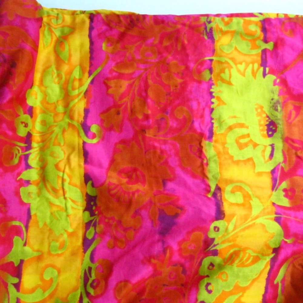 Garnet Hill Queen Duvet Neon Bright Tie Dye Tropic